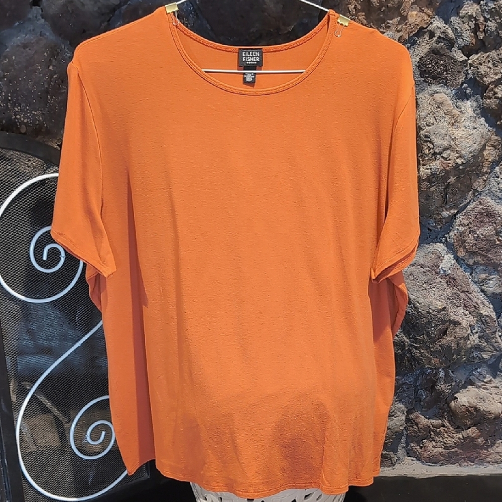 Eileen Fisher Women's Orange Top